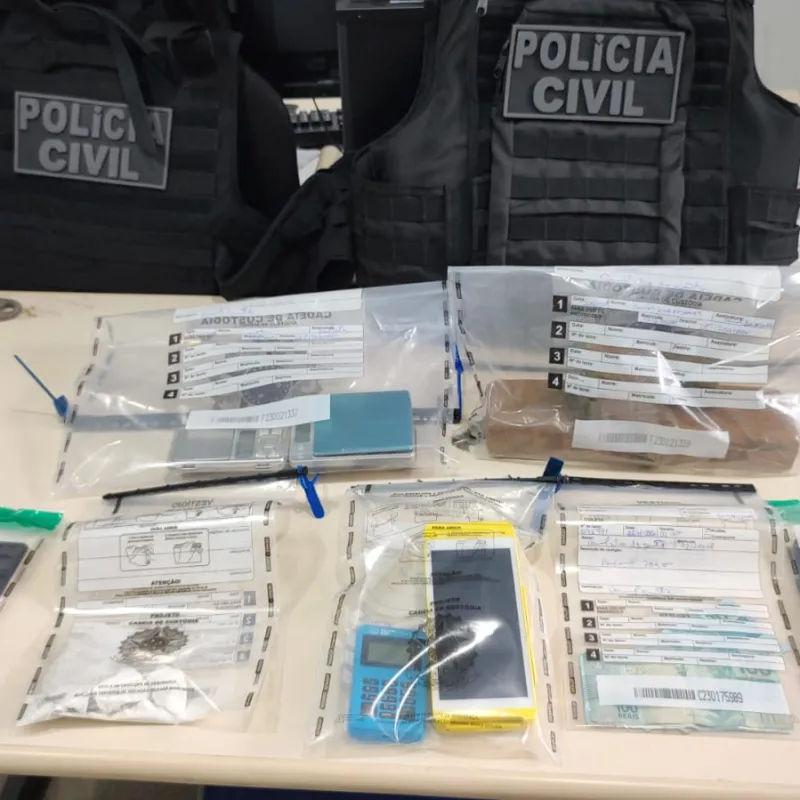 Grande quantidade de droga é apreendida em Brumado durante mandados de buscas da Polícia Civil