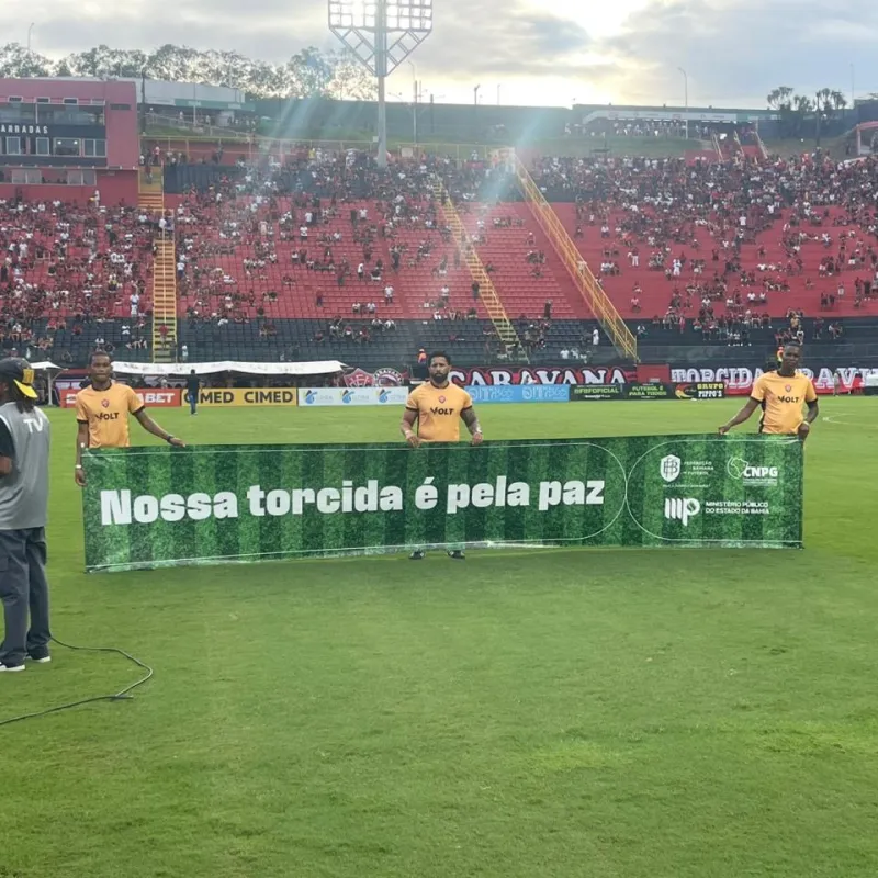 ‘Nossa Torcida é pela Paz’: Campanha do MPBA contra violência nos estádios será exibida na final do Baianão