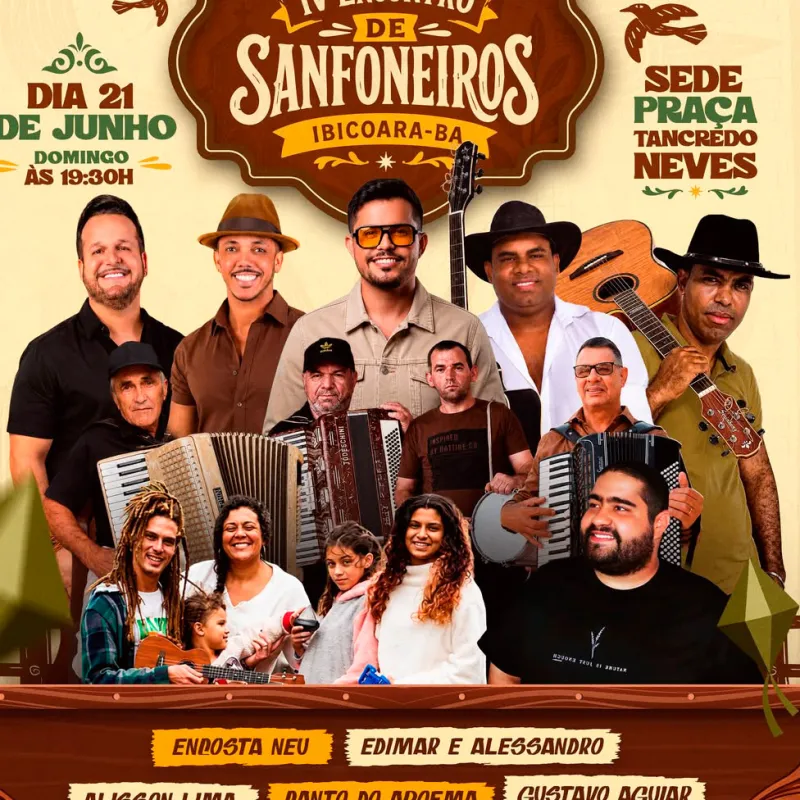 Ibicoara celebra tradições nordestinas com o IV Encontro de Sanfoneiros