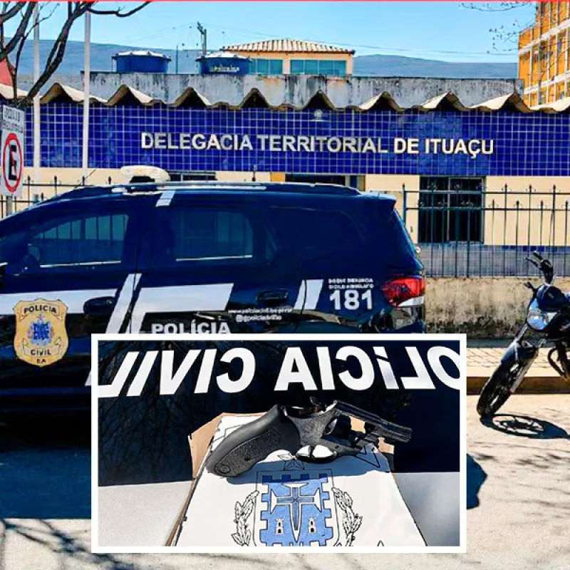 Durante operação em Ituaçu, Polícia Civil apreende motocicleta com suspeita de adulteração e revólver usado em possível homicídio culposo