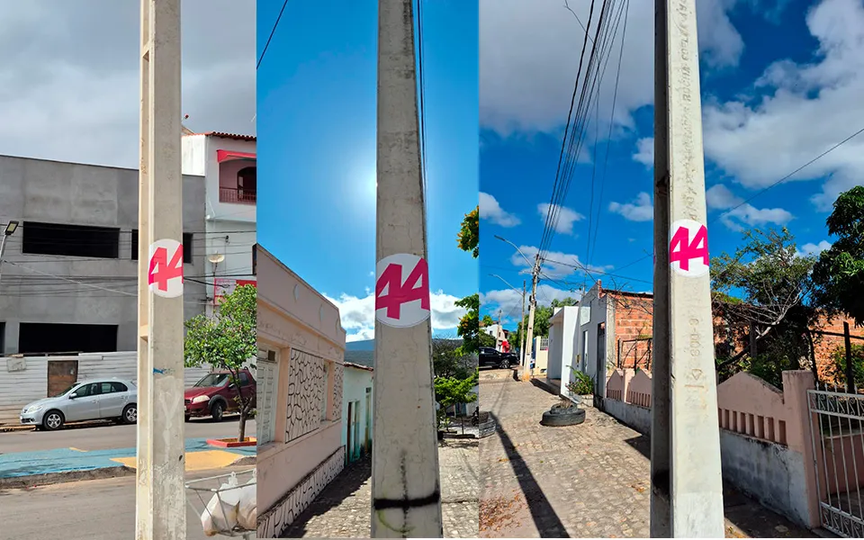 Denúncia aponta propaganda eleitoral irregular em postes de Ituaçu 