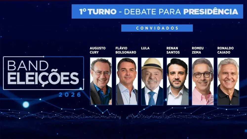 Band fará debate de presidenciáveis neste domingo (23)