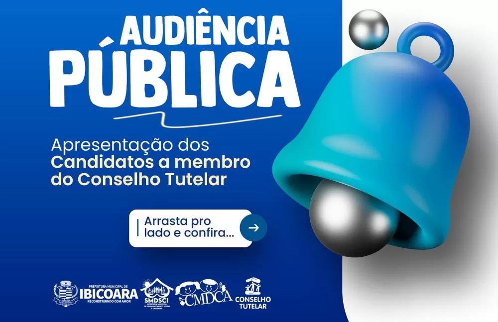 Audiência pública para apresentação dos candidatos a membro do Conselho Tutelar será realizada em Ibicoara