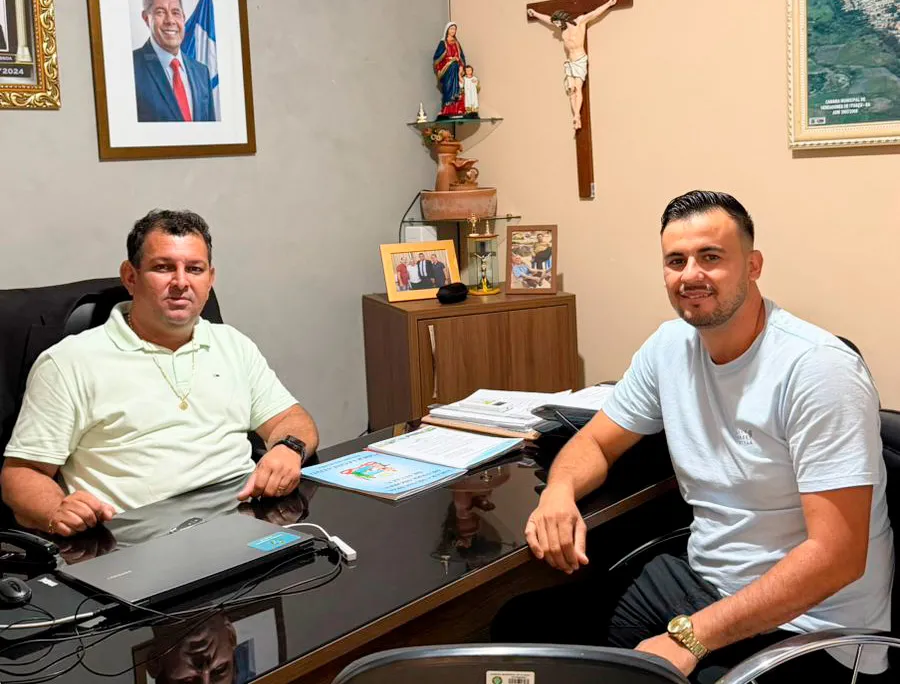 Presidente da Câmara de Ituaçu recebe visita de Rick de Natal e dialogam sobre projetos e desafios da vida pública