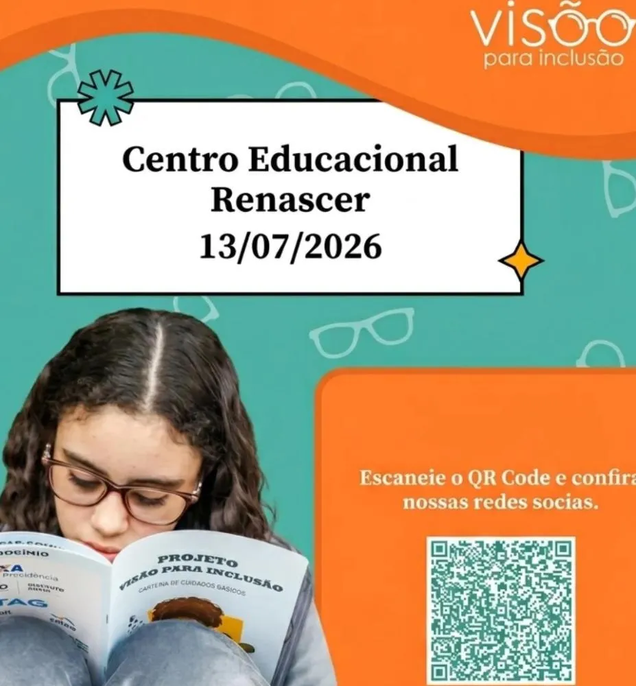 Centro Educacional Renascer realiza mutirão de exames de vista gratuitos para alunos