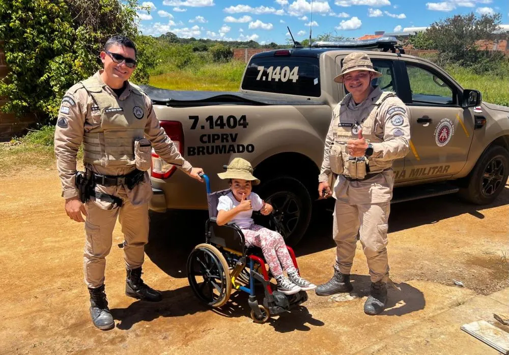 CIPRv/BRUMADO ajuda aluna cadeirante a ir até a escola na zona rural