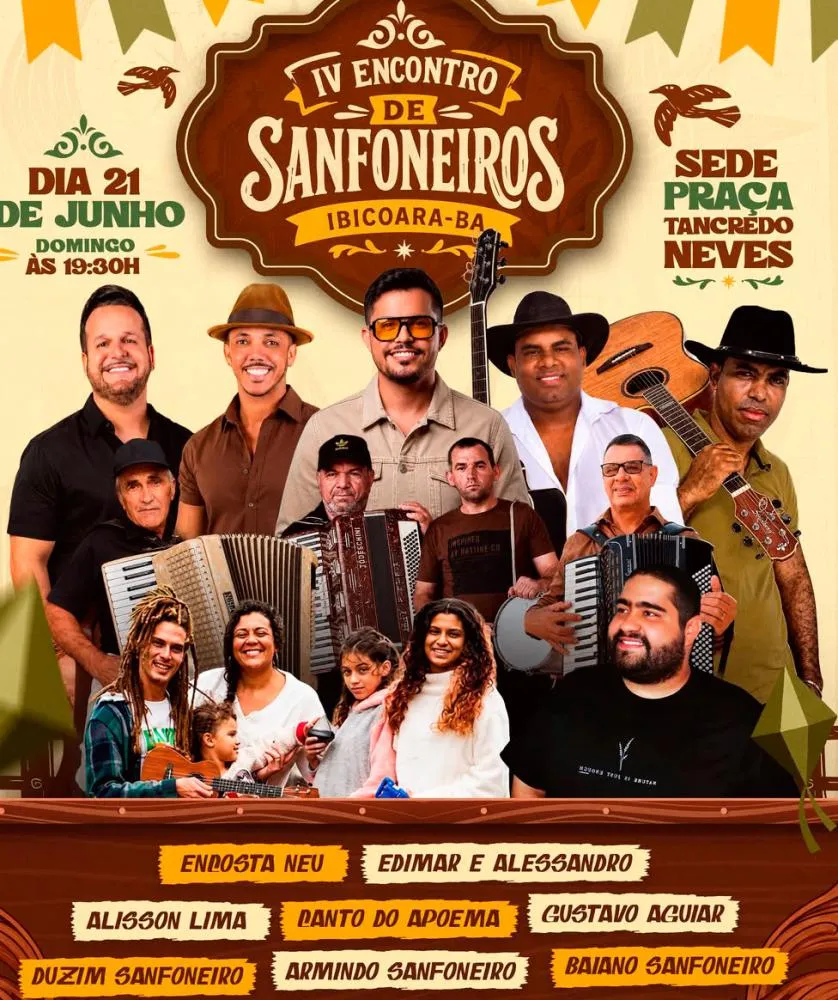 Ibicoara celebra tradições nordestinas com o IV Encontro de Sanfoneiros